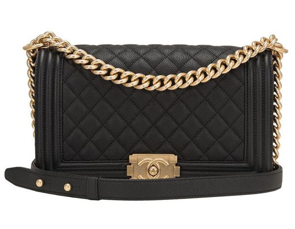 Chanel Le Boy Flap Bag Grained Calfskin 25