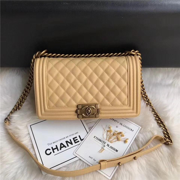 Chanel Le Boy Flap Bag Grained Calfskin 25