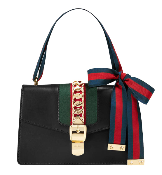 Gucci Sylvie Leather Mini Chain Bag Style ‎431666 Cvleg 8605