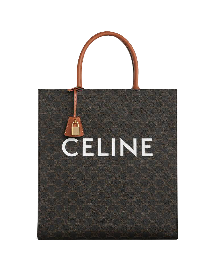 Celine Vertical Cabas In Triomphe Canvas