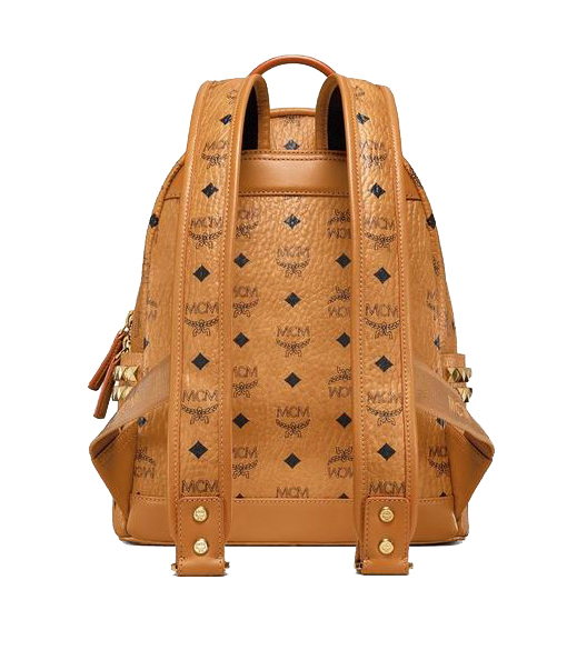 Mcm Stark Side Studs Backpack In Visetos