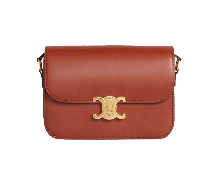 Celine Triomphe Medium Calf Leather Handbag