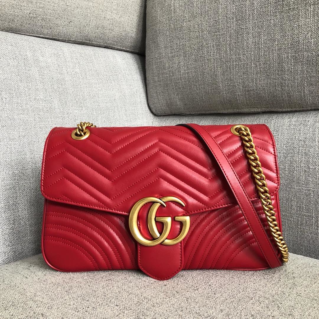 Gg Marmont Medium Matelassé Shoulder Bag