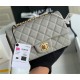  Classic Double Flap Bag Quilted Caviar 20CM