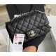  Classic Double Flap Bag Quilted Caviar 20CM