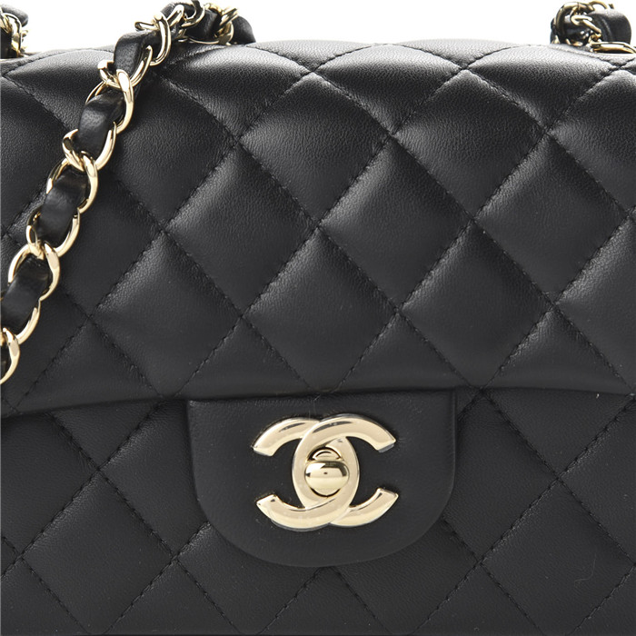 Chanel Lambskin Quilted Mini Rectangular Flap Bag 20Cm