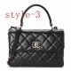 Chanel Trendy Cc Small Black Lambskin Gold Hardware