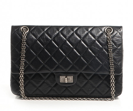 Chanel Aged Calfskin 2.55 Reissue 226 Double Flap Black