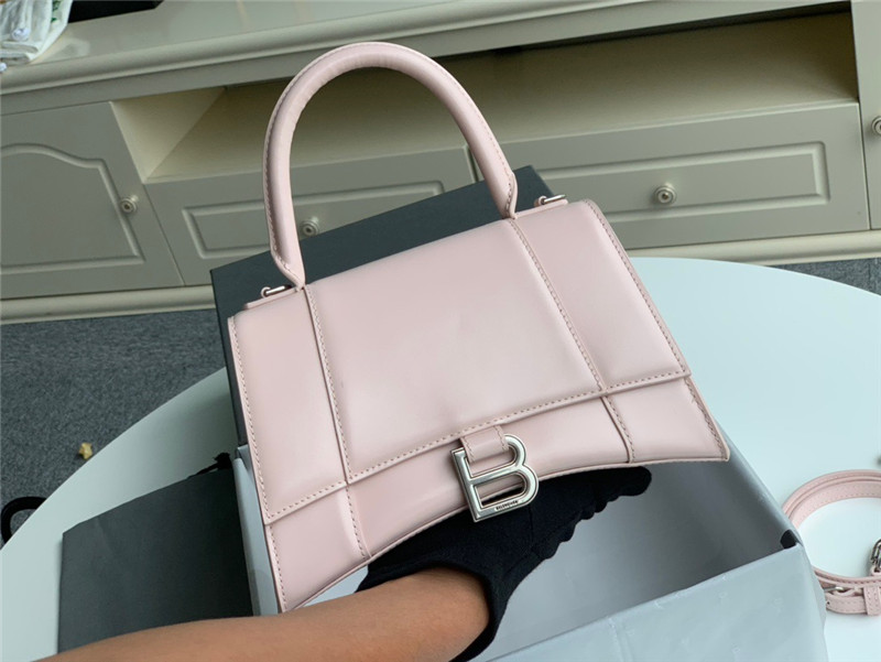 Balenciaga Hourglass XS/ Small Top Handle Bag in shiny box calfskin