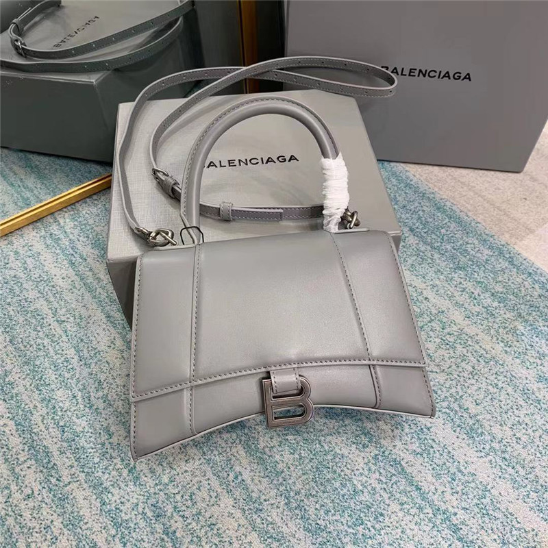 Balenciaga Hourglass XS/ Small Top Handle Bag in shiny box calfskin