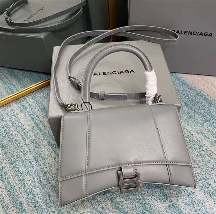 Balenciaga Hourglass XS/ Small Top Handle Bag in shiny box calfskin