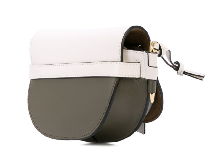 Loewe Gate Small Two-Tone Leather Shoulder Bag