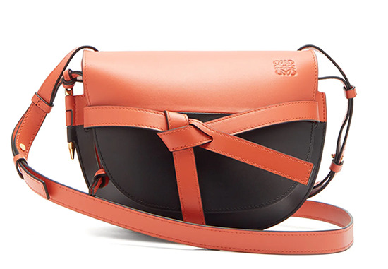 Gate Small Two-Tone Leather Cross-Body Bag