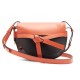 Gate Small Two-Tone Leather Cross-Body Bag