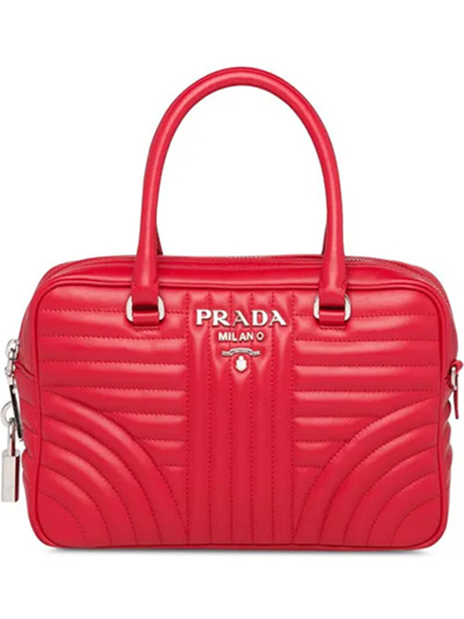 Prada Diagramme Leather Handbag