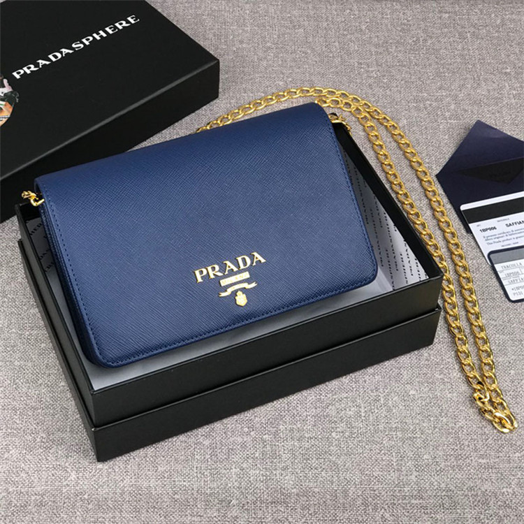 Prada Saffiano Lux Clutch 1Bp006 V Cow Nzv Cipria