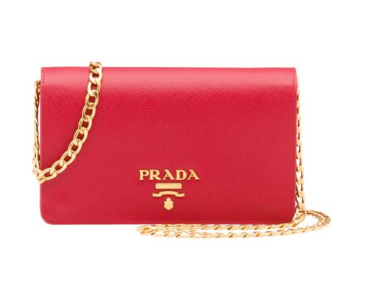 Prada Saffiano Lux Clutch 1Bp006 V Cow Nzv Cipria