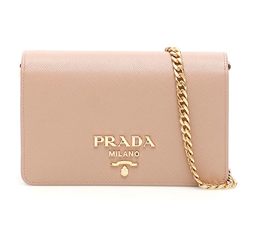 Prada Saffiano Lux Clutch 1Bp006 V Cow Nzv Cipria