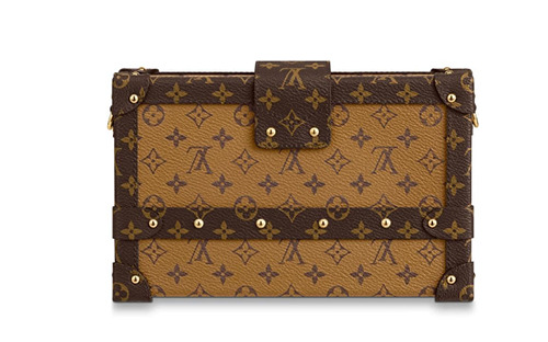 Louis Vuitton Petite Malle Monogram Canvas,Calfskin Trim