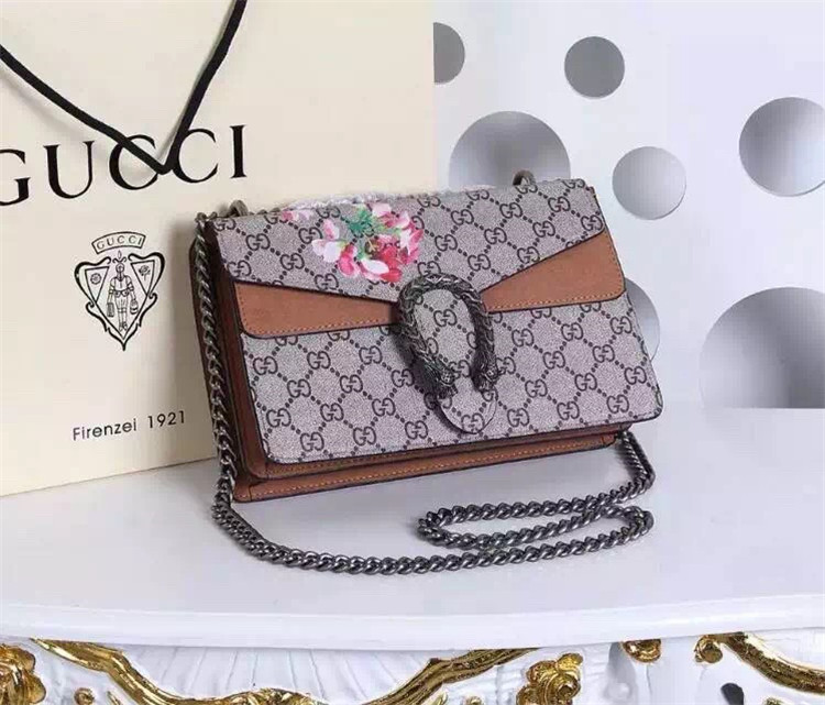 Gucci Dionysus Small Gg Blooms Shoulder Bag ‎400249 Ku23N 8693