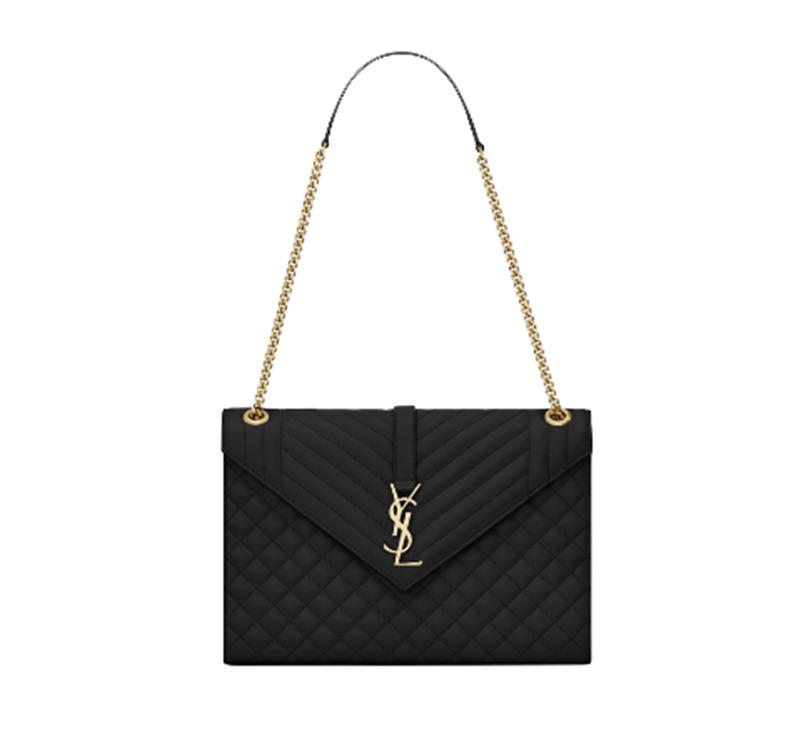 Ysl Envelope Medium Bag In Mix Matelasse Grain De Poudre Embossed Leather 487198