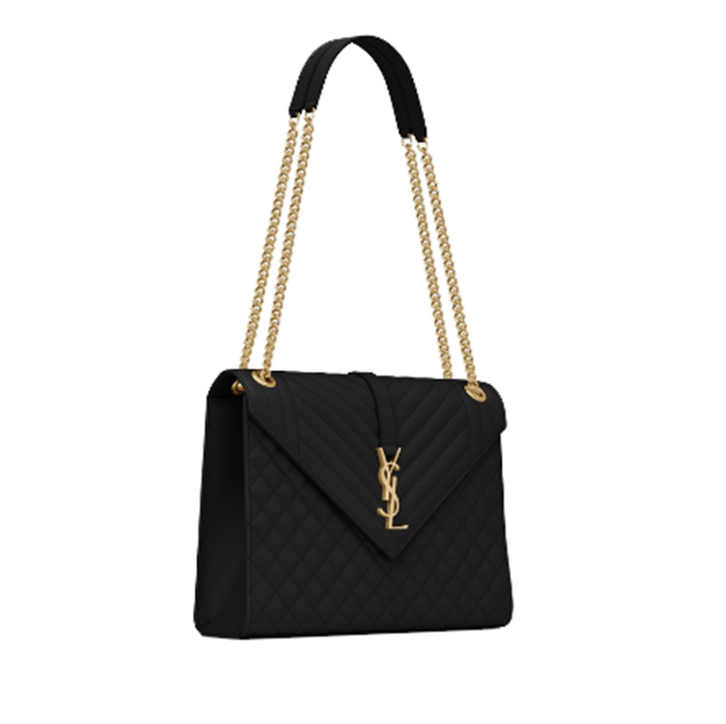 Ysl Envelope Medium Bag In Mix Matelasse Grain De Poudre Embossed Leather 487198