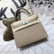 Hermes Kelly Bag 28 Sellier Etoupe Grey Epsom Leather Gold Hardware