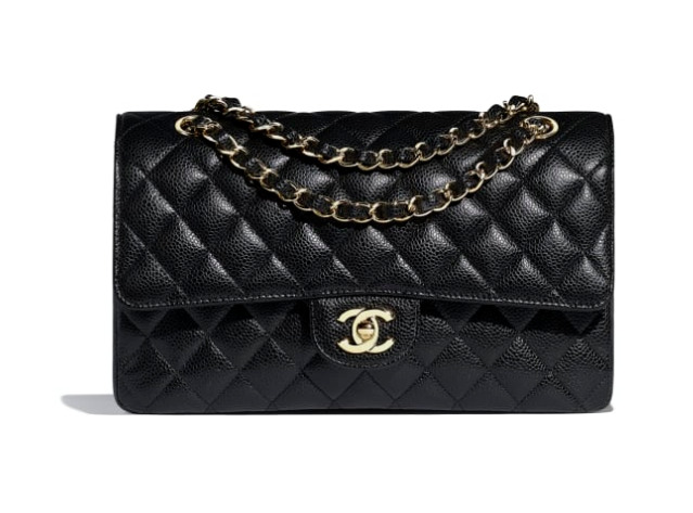 Chanel Classic Double Flap 2018 Jumbo Caviar Gold Hardware Quilted 25-Series 