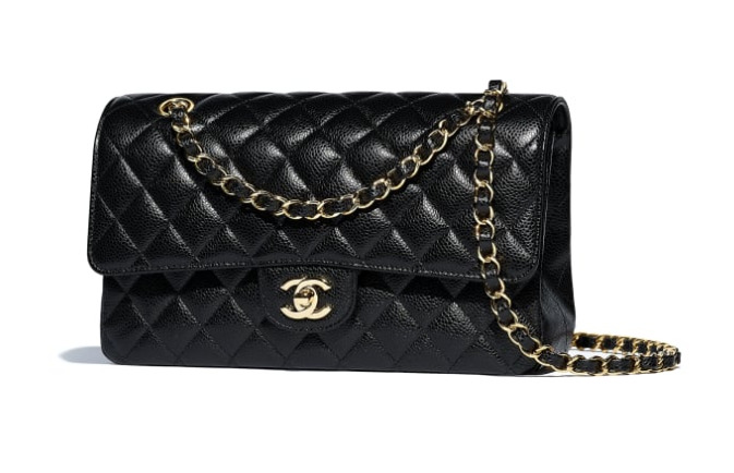 Chanel Classic Double Flap 2018 Jumbo Caviar Gold Hardware Quilted 25-Series 