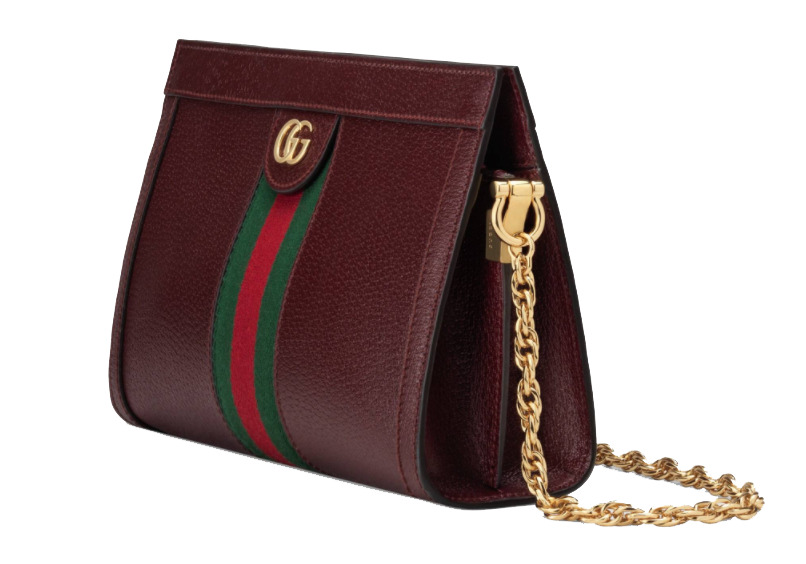 Gucci Calfskin Web Small Ophidia Shoulder Bag Black