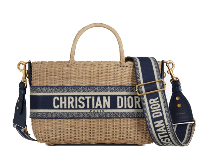 Dior Wicker basket bag