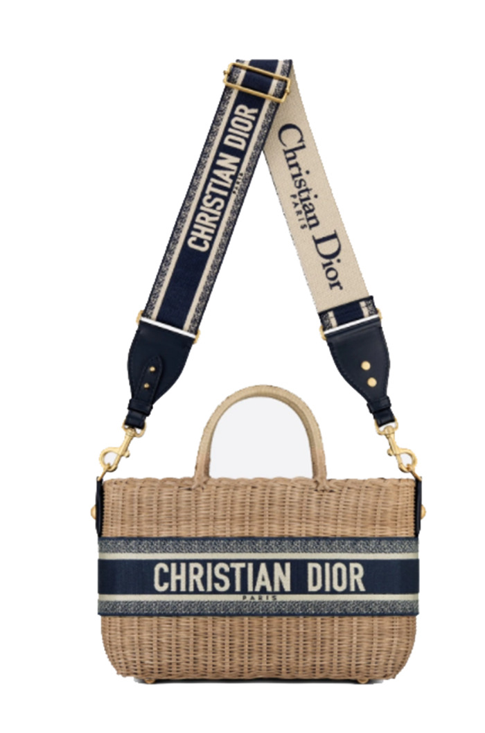 Dior Wicker basket bag