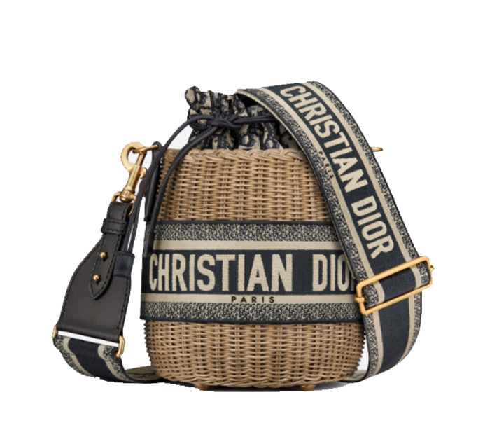 Dior Wicker bucket bag