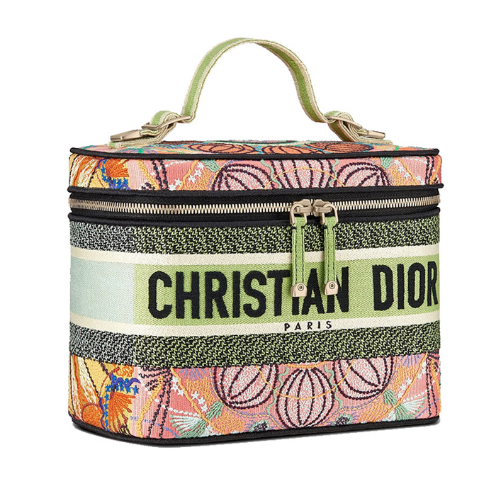 Dior Women DiorTravel Vanity Case Multicolor Dior in Lights Embroidery