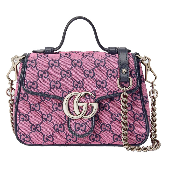 GG Marmont Multicolor mini top handle bag