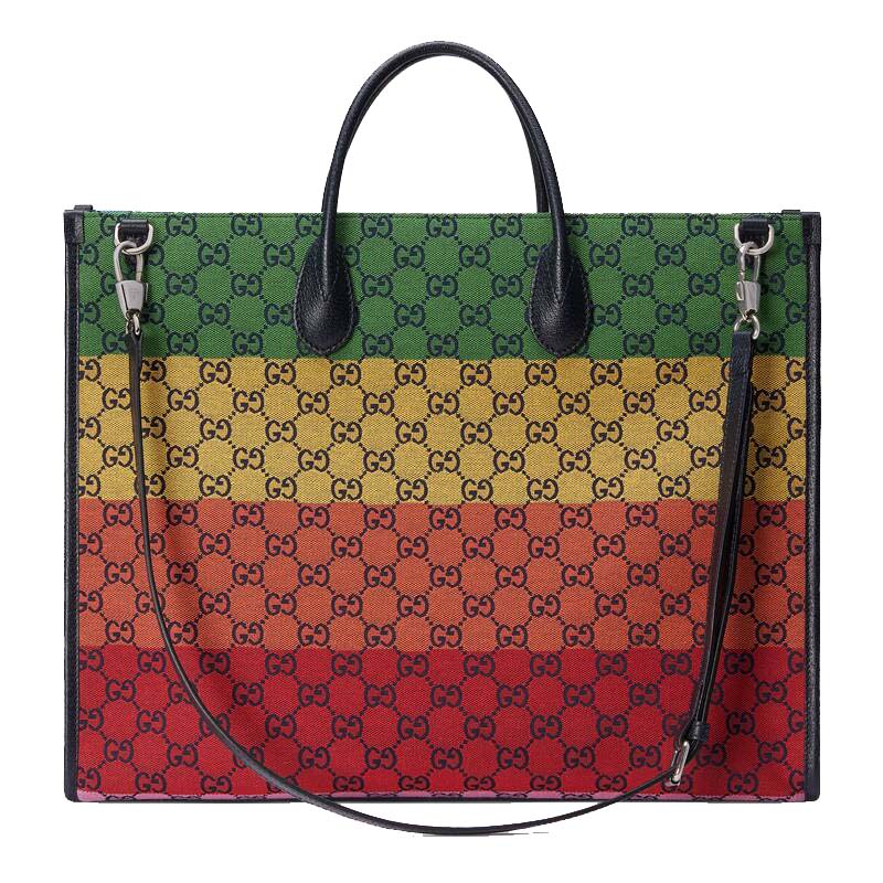 GG Multicolor small tote bag