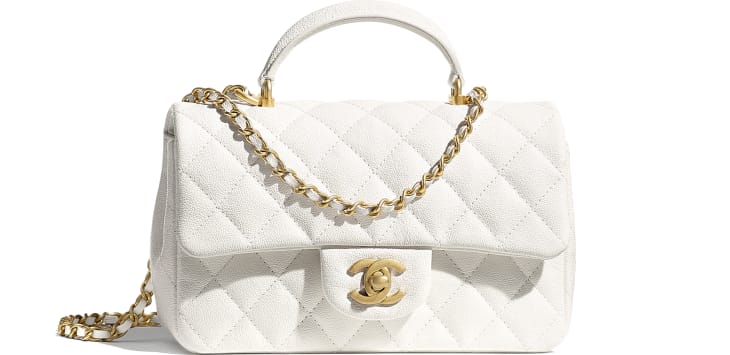 Chanel mini flap bag with top handle