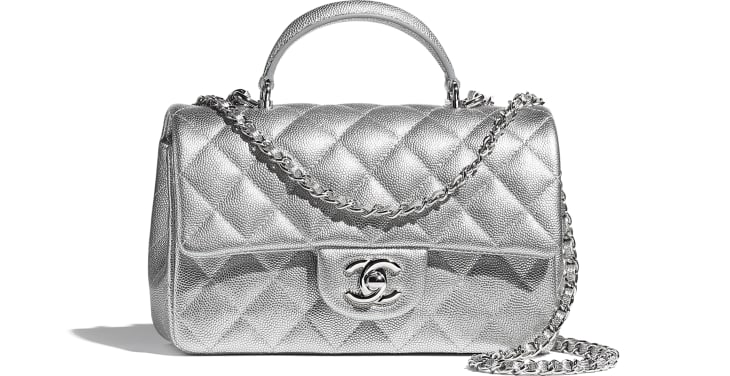 Chanel mini flap bag with top handle