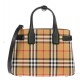 Burberry The Small Banner In Vintage Check And Leather 40769481