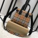 Burberry The Small Banner In Vintage Check And Leather 40769481