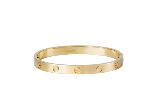 Cartier Love bracelet, Sold with a screwdriver. Width Size