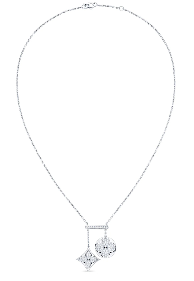 Louis Vuitton Diamond Blossom Neglige Necklace, White Gold And Diamonds