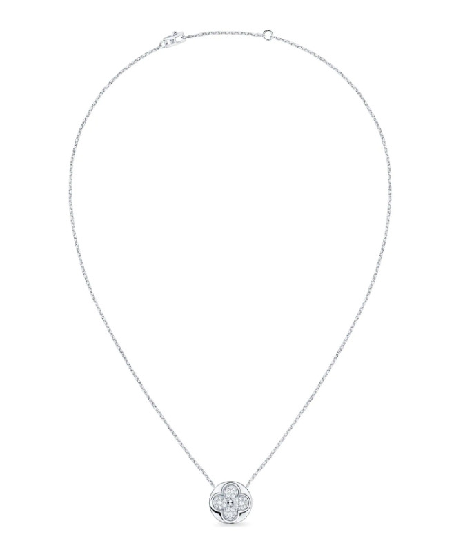 Louis Vuitton Diamond Blossom Sun Pendant, White Gold And Diamonds