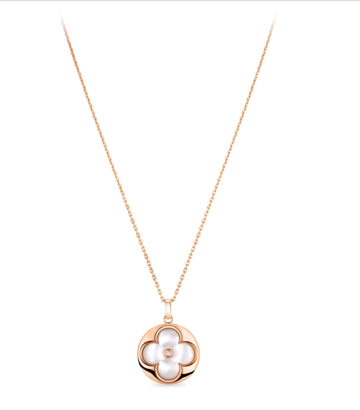 Louis Vuitton Color Blossom Xl Medallion, Pink Gold, White Mother-Of-Pearl And Diamond