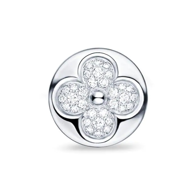 Louis Vuitton Diamond Blossom Sun Ear Stud, White Gold And Diamonds