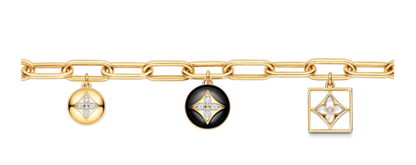 Louis Vuitton B Blossom Bracelet, Yellow Gold, White Gold, Onyx, White Mother-Of-Pearl And Diamonds