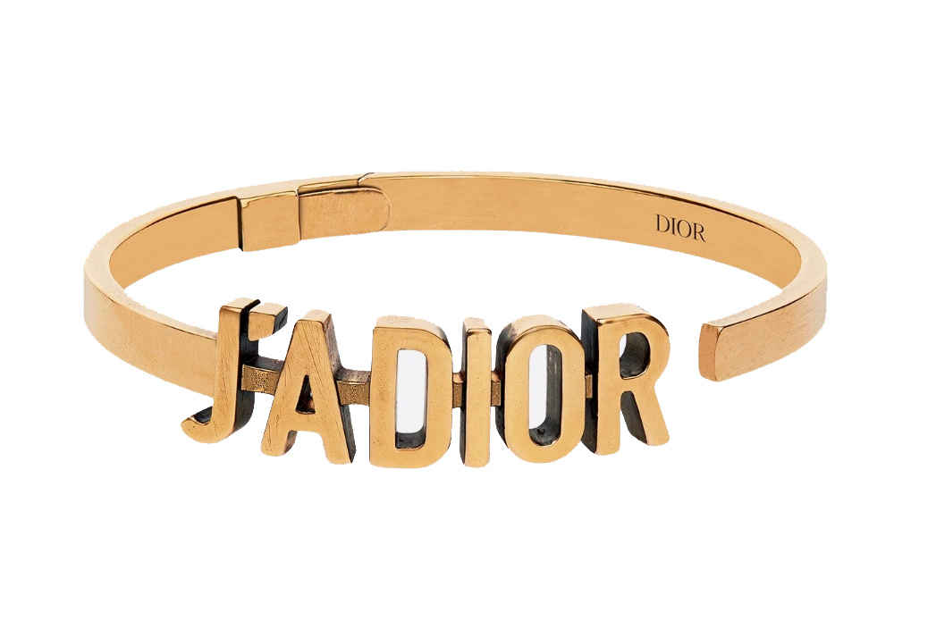 J'Adior bracelet in aged gold-tone finish metal