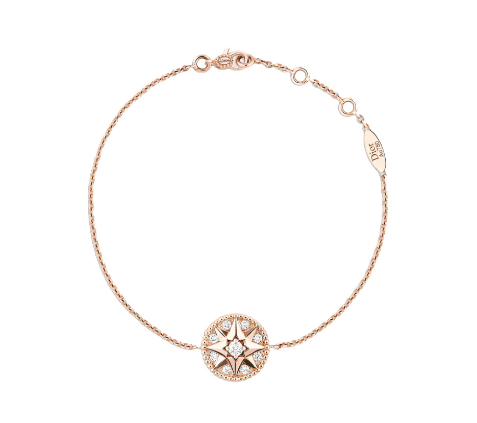 Rose Des Vents Bracelet, 18K Pink Gold And Diamonds