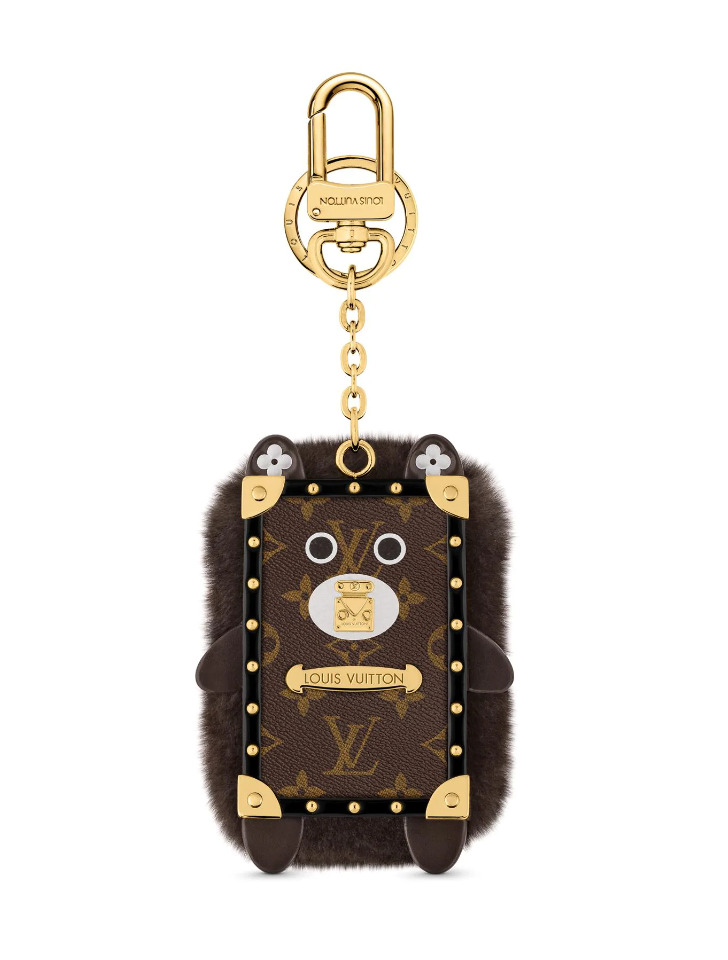 Louis Vuitton Wild Fur Eye-Trunk Bear Bag Charm And Key Holder