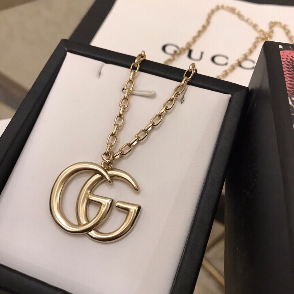 Gold Necklace with Double G